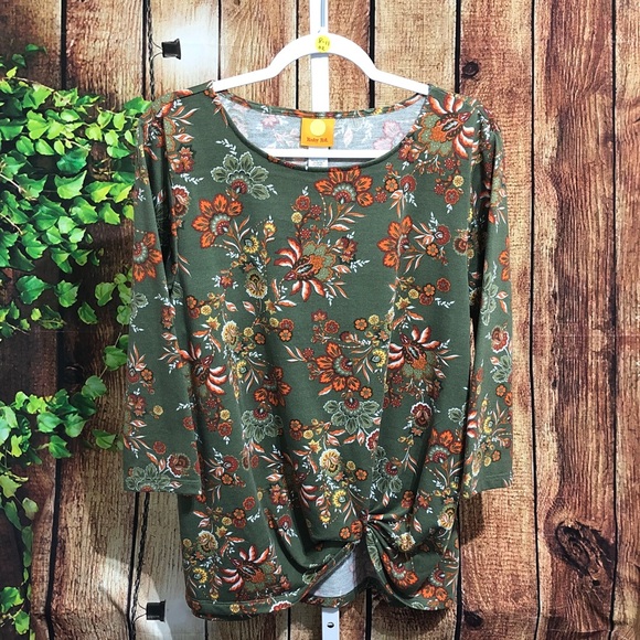 Ruby Rd. 3/4 Sleeve Blouse Size Large - Picture 1 of 4